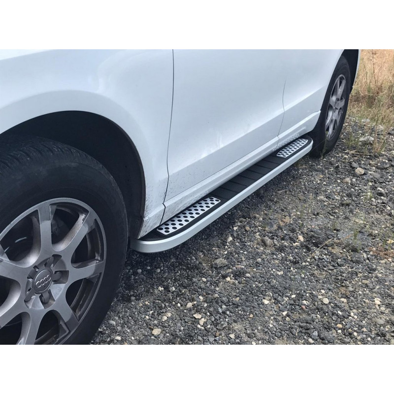 Бокові пороги Tayga V2 (2 шт., алюміній) для Ауди Q3 2011-2019 рр