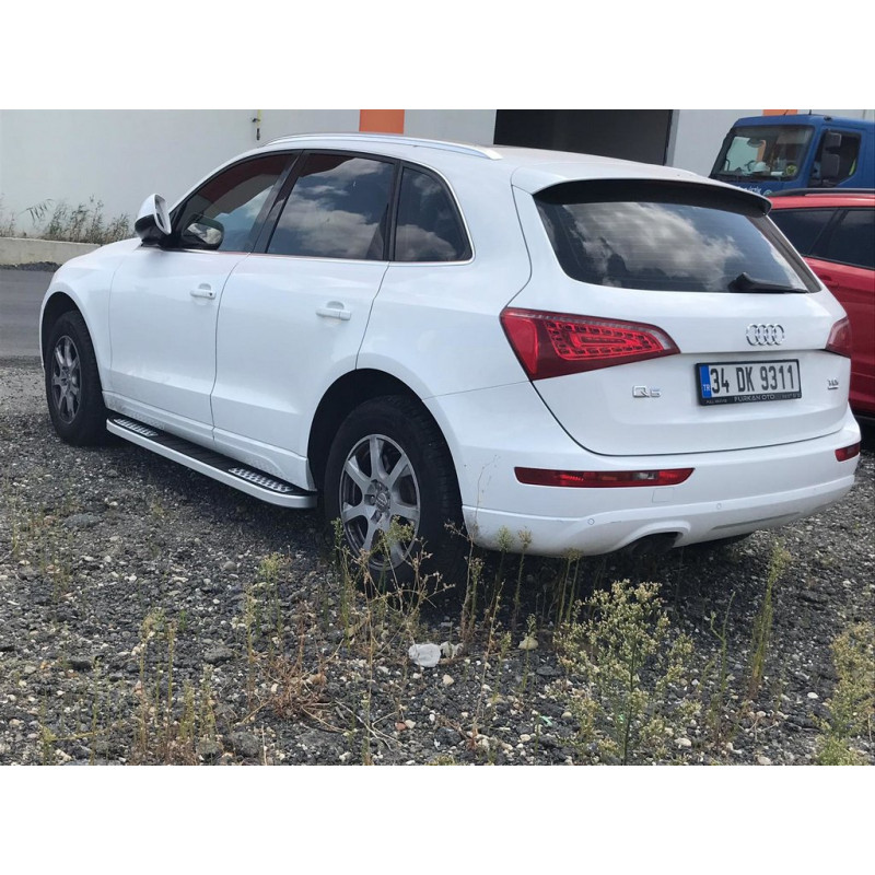Бокові пороги Tayga V2 (2 шт., алюміній) для Ауди Q3 2011-2019 рр