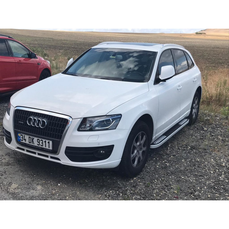 Бокові пороги Tayga V2 (2 шт., алюміній) для Ауди Q3 2011-2019 рр