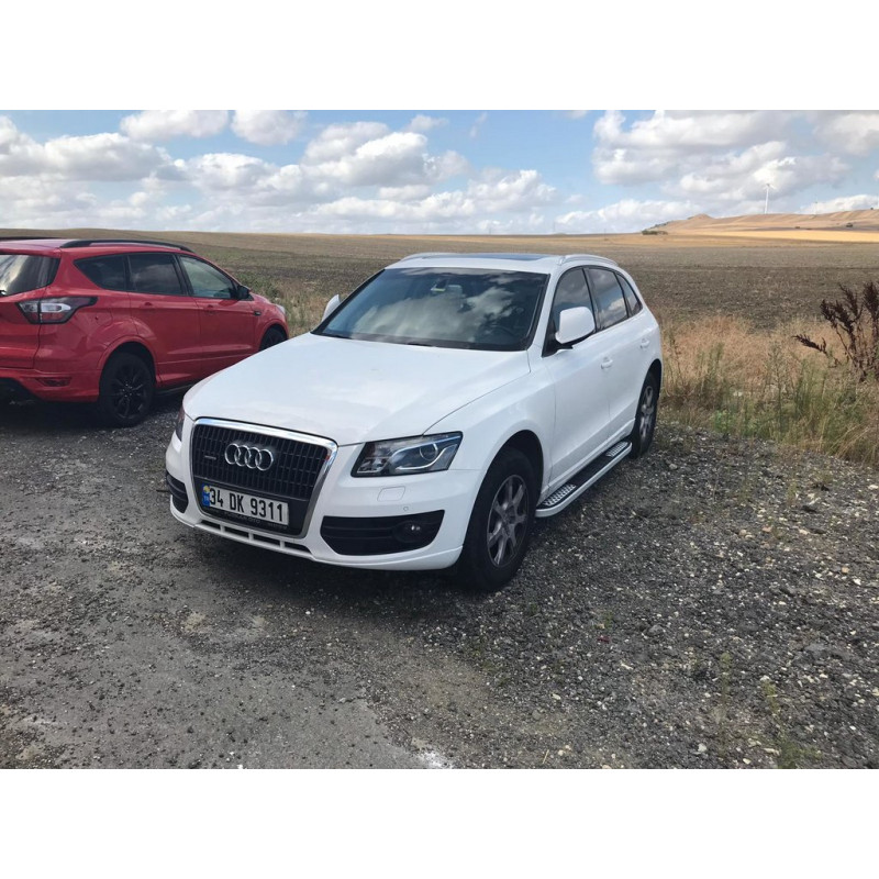 Бокові пороги Tayga V2 (2 шт., алюміній) для Ауди Q3 2011-2019 рр