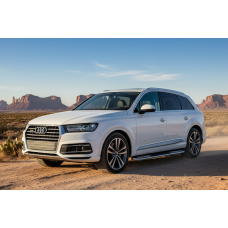 Бокові пороги Tayga V2 (2 шт., алюміній) для Ауди Q7 2015-2026 рр