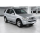 Бокові пороги Tayga V2 (2 шт., алюміній) для мерседес ML W163 1997-2005 рр