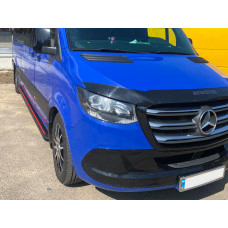 Бокові пороги Maya Red (2 шт. алюміній) Long/ExtraLong для мерседес Sprinter W907/W910 2018- рр