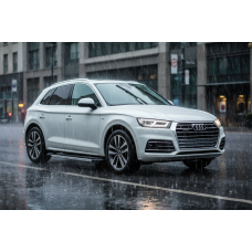 Бокові пороги RedLine (2 шт., Алюміній) для Ауди Q5 2017-2025 рр