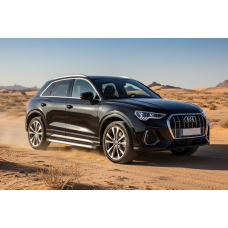 Бокові пороги Maya V1 (2 шт. Алюміній) для Ауди Q3 2019- рр