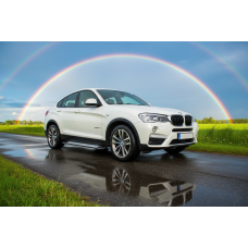 Бокові пороги Rainbow (2 шт. Алюміній) для бмв X4 F26 2014-2018 рр