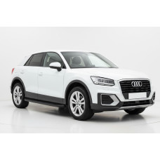 Бокові пороги Tayga Black (2 шт., Алюміній) для Ауди Q2 2016- рр