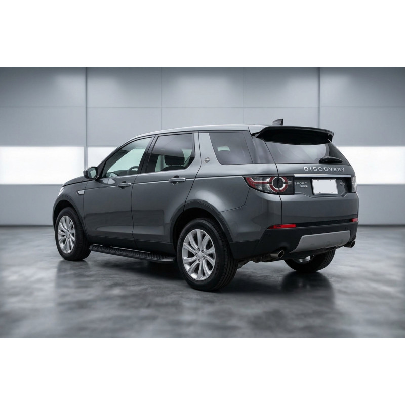 Бокові пороги Tayga Black (2 шт., Алюміній) 2014-2019 для Land Rover Discovery Sport 2014- рр