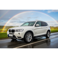 Бокові пороги Rainbow (2 шт. Алюміній) для бмв X3 F25 2011-2018 рр