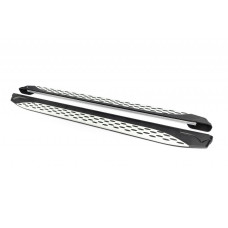 Бокові пороги Shining V1 (2 шт. Алюміній) для Range Rover Sport 2005-2013 рр