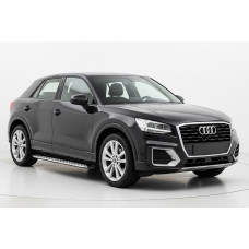 Бокові пороги Shining V1 (2 шт., Алюміній) для Ауди Q2 2016- рр