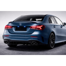 Задній дифузор з насадками (Дизайн A45 SD) для мерседес A-сlass W177 2018- рр