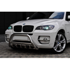 Кенгурятник WT003 (нерж.) 60мм для бмв X6 E71 2008-2014 рр