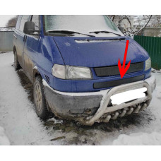 Нижня накладка на решітку Глянсова на косу морду для Volkswagen T4 Transporter 1990-2003 рр