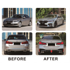 Комплект рестайлінгу з капотом і крилами (в M5 Competition 2021 рік) для бмв 5 серія G30/G31 2017-2023 рр