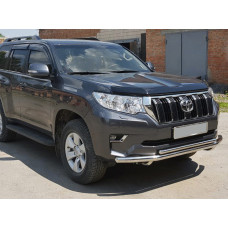 Передній захист ST014 (нерж) 60/60 мм для Toyota Land Cruiser Prado 150 2009-2023 рр