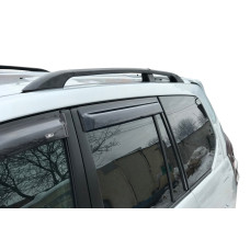 Рейлінги Чорні турецькі Металеві ніжки для Toyota Land Cruiser Prado 120 2002-2009 рр