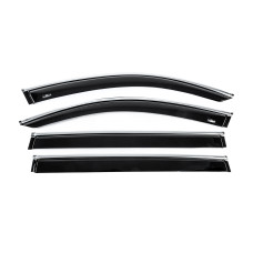 Вітровики з хром молдингом Allspace LWB (4 шт HIC) для Volkswagen Tiguan 2016-2023 рр