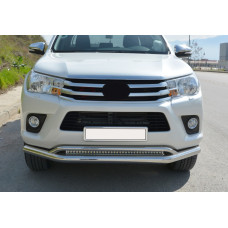 Передній вус подвійний Vegas (2015-2020 нерж) d76/42 мм для Toyota Hilux 2015- рр