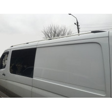 Рейлінги DD 340 см Чорний мат чавунна ніжка для мерседес Sprinter W907/W910 2018- рр