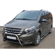 Бічні труби 2 шт. нерж.) d60 Довга база для мерседес Vito/V-class W447 2014- рр