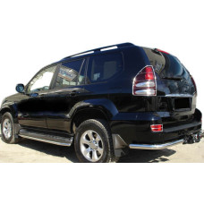 Задні куточки AK003 (2 шт. нерж) для Toyota Land Cruiser Prado 120 2002-2009 рр