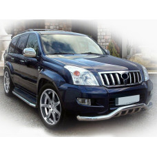Передня дуга ST011 (нерж.) для Toyota Land Cruiser Prado 120 2002-2009 рр