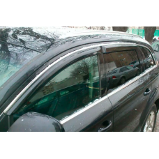 Вітровики з хром молдингом (4 шт HIC) для Ауди Q7 2005-2015 рр