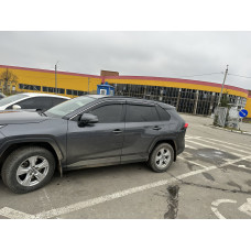 Вітровики з хромованим молдингом (4 шт HIC) для Toyota Rav 4 2019- рр