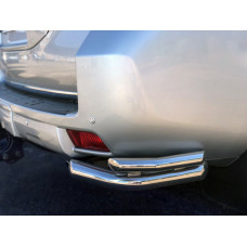 Задні куточки AK003-Подвійний (нерж) для Toyota Land Cruiser Prado 150 2009-2023 рр