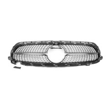 Передня решітка Diamond Silver (для AMG-Line 2020-2023) Без місця під камеру для мерседес E-class coupe C238 рр