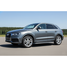 Бокові пороги Maydos V2 (2 шт., алюміній -2026 нерж) для Ауди Q3 2011-2019 рр