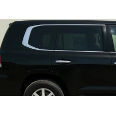 Полный комплект оконных молдингов Дизайн 2025 (2008-2015, нержавейка) для Lexus LX570/450d