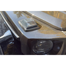 Поворотники на капот W464-Black V2 (2018-2022, 2 шт) для мерседес G сlass W463 рр