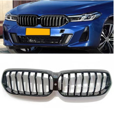 Ніздрі 1-Bar (2020-2023, чорний глянець) для бмв 6 серія G32 2017- рр