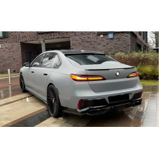 Дифузор заднього бампера з насадками (для M760, M-Sport та i7 M70) для бмв 7 серія G70/G71 2022- рр