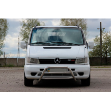 Кенгурятник WT022 (нерж.) для мерседес Vito W638 1996-2003 рр