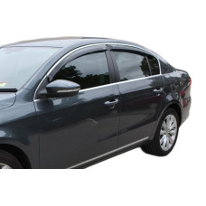 Вітровики з хром молдингом SD (4 шт HIC) для Volkswagen Passat B6 2006-2012 рр