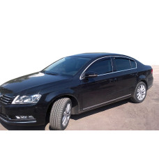 Вітровики з хромованим молдингом молдингом SD (4 шт EU HIC) для Volkswagen Passat B7 2012-2015 рр