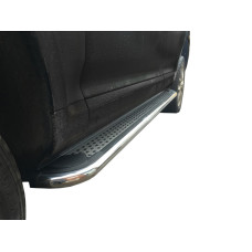 Бокові пороги Maydos v2 (2 шт. алюміній -2026 нерж) для Ford Ranger 2011-2022 рр