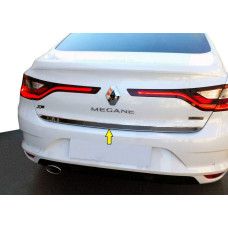Кромка багажника (Sedan нерж) Carmos - Турецька сталь для Renault Megane IV 2016-2025 рр