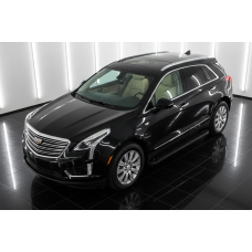 Бокові пороги Allmond Black (2 шт. алюміній) для Cadillac XT5 2016- рр