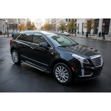 Бокові пороги RedLine V1 (2 шт. алюміній) для Cadillac XT5 2016- рр