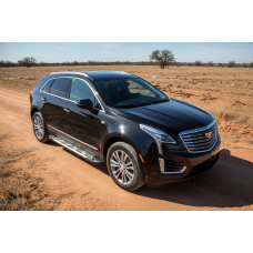 Бокові пороги Sunrise (2 шт. алюміній) для Cadillac XT5 2016- рр