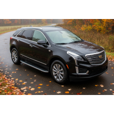 Бокові пороги Tayga Grey (2 шт. алюміній) для Cadillac XT5 2016- рр