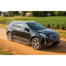Бокові пороги Bosphore Grey (2 шт. алюміній) для Cadillac XT5 2016- рр