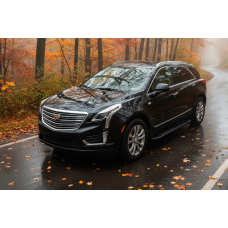 Бокові пороги Bosphore Black (2 шт. алюміній) для Cadillac XT5 2016- рр