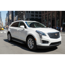 Бокові пороги Rainbow (2 шт. алюміній) для Cadillac XT5 2016- рр