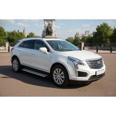 Бокові пороги Maya V2 (2 шт. алюміній) для Cadillac XT5 2016- рр
