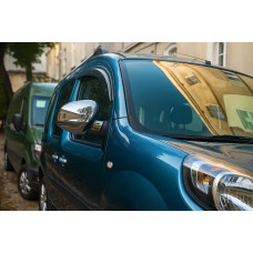 Накладки на дзеркала 2013-2019 (2 шт ABS) Carmos – турецький пластик для Renault Kangoo рр
